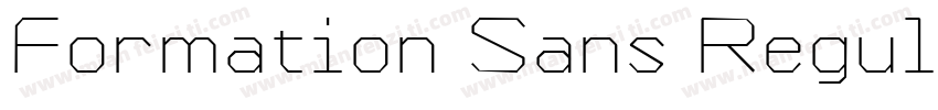 Formation Sans Regular字体转换